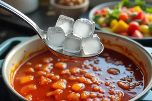 Grootmoederstips: gebruik ijsklontjes om vet gemakkelijk uit je sauzen te verwijderen